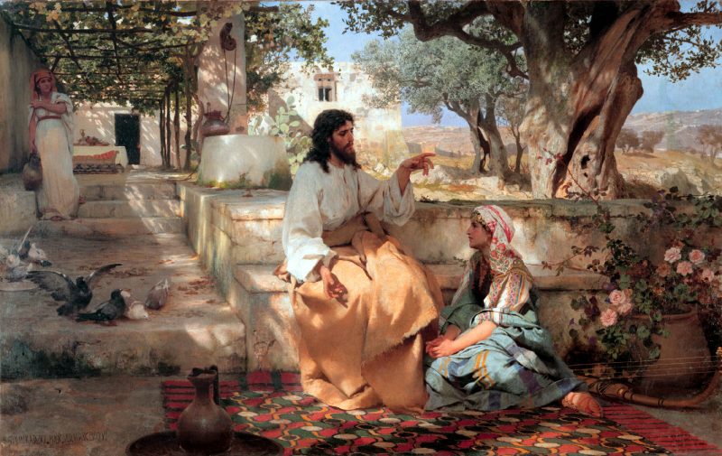 Генрих Семирадский «Христос у Марфы и Марии», 1886 год