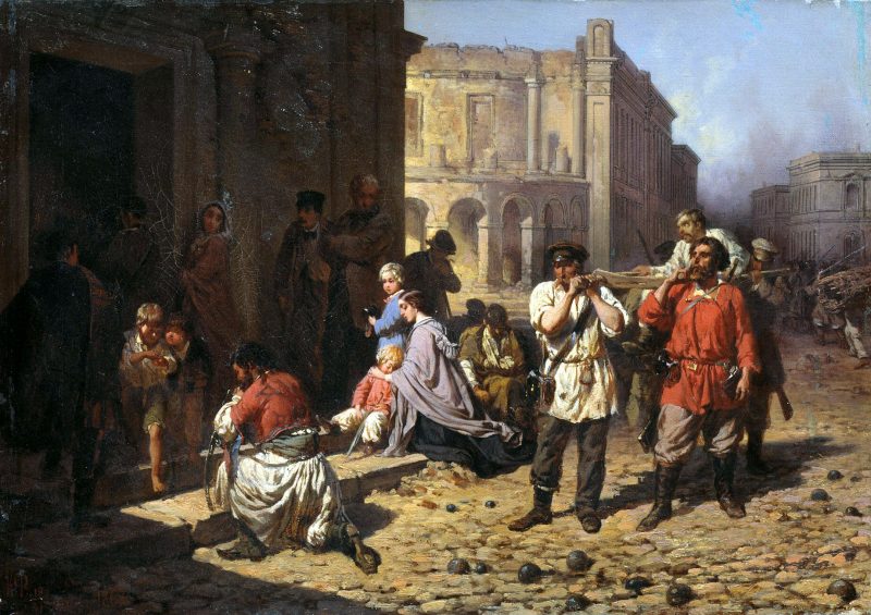 Константин Филиппов «В осаждённом Севастополе», 1862 год