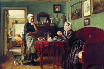 Константин Маковский «Разговоры по хозяйству», 1868 год