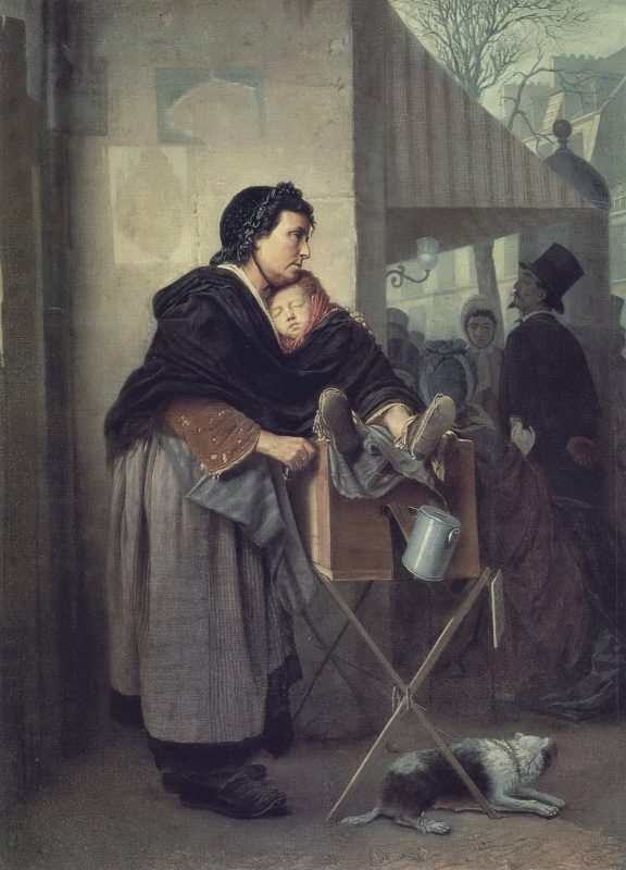 Василий Перов «Парижская шарманщица», 1864 год
