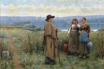 Дэниэл Риджуэй Найт «Момент отдыха», 1895 год