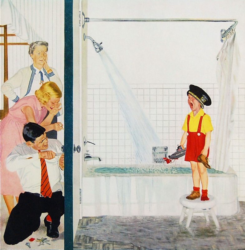 Джон Филипп Фальтер «Переполненная ванна», 1955 год