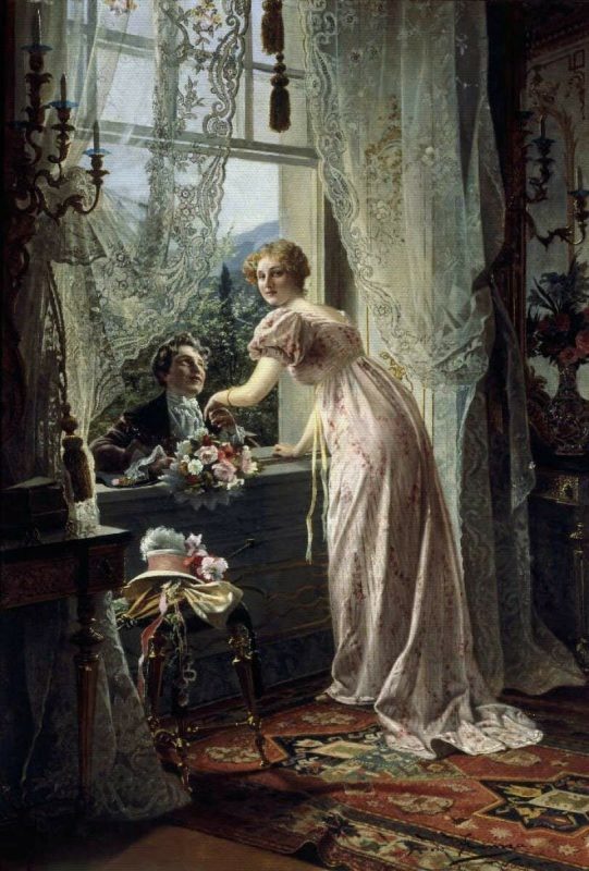 Йохан Хамза «Влюблённые у окна», 1915 год