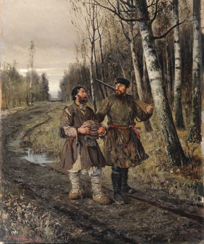 Пётр Коровин «С поличным»,1883 год