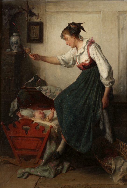 Теодор Жерар «Новая погремушка», 1875 год
