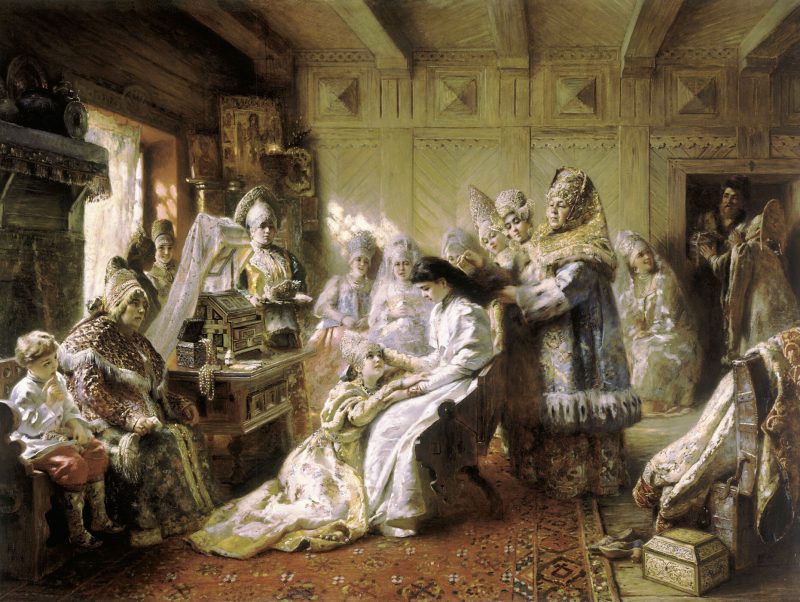 Константин Маковский «Под венец», 1890 год