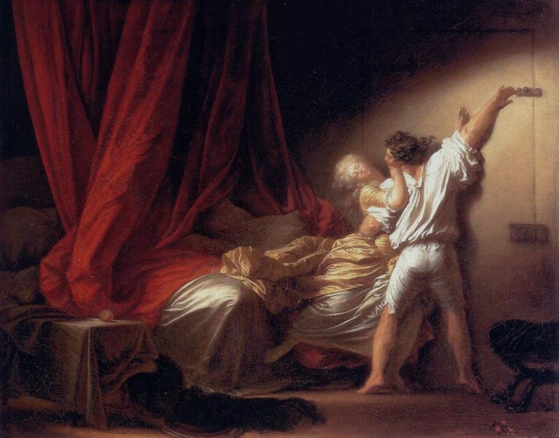 Жан-Оноре Фрагонар «Задвижка», ок 1777 года