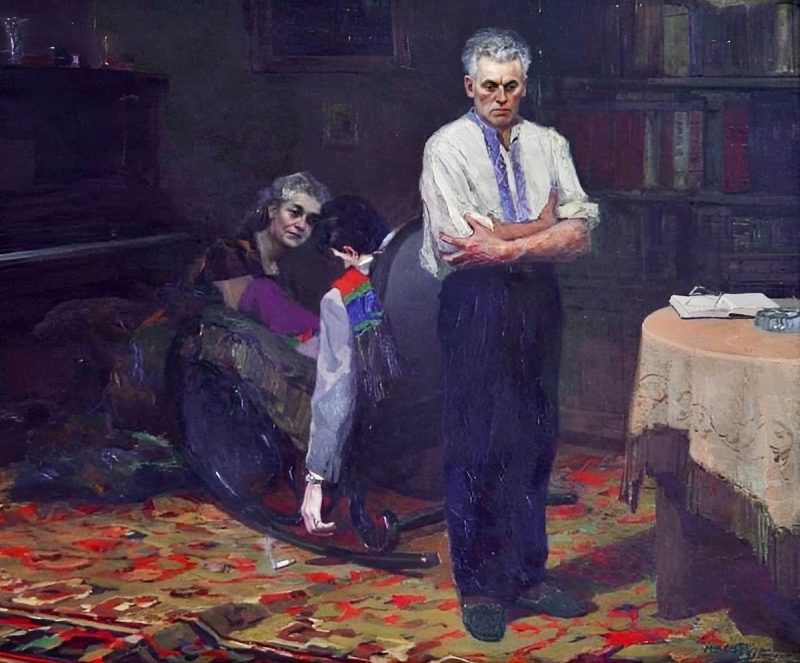 Александр Бурак «Недоглядели», 1956 год