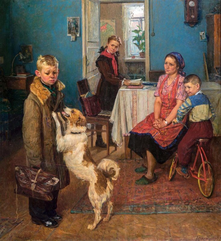 «Опять двойка» Фёдор Решетников, 1952 год